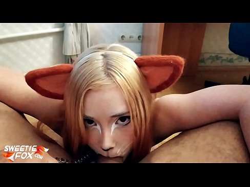 ❤️ Кицунэ глытае член і канчае ў рот ❤️❌ Рускае порна у нас ☑